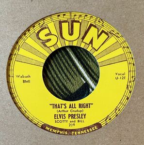 Elvis Presley 7inch That*s All Right.. Sun Records контри-рок 