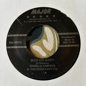 Donald Simpson & The Rockenettes 7inch Woe-Oh Baby / Save Me Your Love .. ロカビリー 