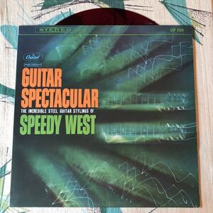 SPEEDY WEST domestic red record LP GUITAR SPECTACULAR rockabilly 