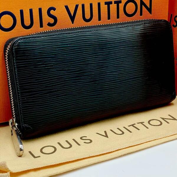 美品　LOUIS VUITTON　ルイヴィトン　エピ　ジッピーウォレット　長財布　ブラック　長財布　ラウンドファスナー