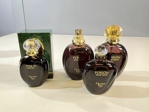 ★4点まとめ売り Christian Dior POISON プワゾン オードトワレ 50ml×2点 100ml×2点 スプレータイプ3点 ボトルタイプ1点 中古品 管理K209