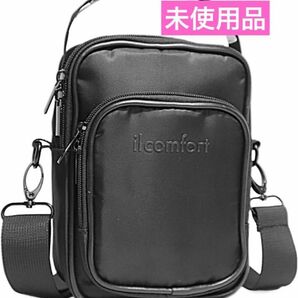 il comfort ミニショルダーバッグ 縦型ナイロン製　ミニバッグ