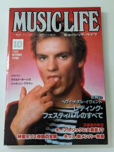 MUSIC LIFE ミュージックライフ 1980年10月号