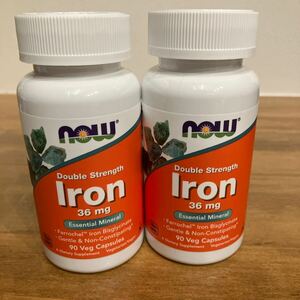 nauf-z iron 36mg 90 Capsule lron iron supplement Now Foods