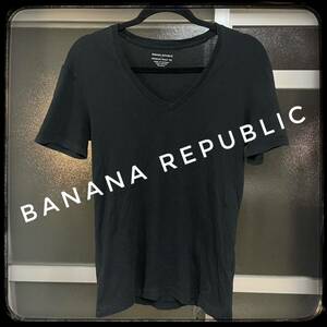 【美品】BANANA REPUBLIC(バナナリパブリック)半袖Tシャツ黒S