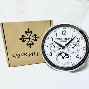希少 ブラック 新品 箱付き パテック フィリップ 掛け時計 PATEK PHILIPPE ノベルティ 非売品 クォーツ式 西洋 家具 スイス インテリア