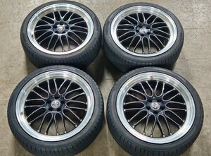 LHRMEISTER タイヤホイールセット　ブルネッロ　225/40R19 段リム　夏タイヤ　発送不可　札幌　直接渡し