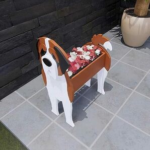 【大人気】セントバーナード プランター 鉢植え 鉢 ガーデン ガーデニング かわいい おしゃれ 玄関 ペット 犬の画像2