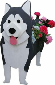 【大人気】ハスキー プランター 犬 鉢植え 小物入れ ガーデン ガーデニング