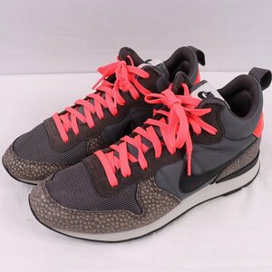 INTERNATIONALIST MID PRM 27.0cm /NIKE インターナショナリストミッド ナイキ 古着 中古 グレー 黒 ピンク メンズ スニーカー xx8244