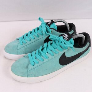 SB ZOOM BLAZER LOW GT LIGHT RETRO 26.0cm/NIKE SB ブレーザーズーム ロウ ナイキ 古着 中古 エメラルド 黒 白 メンズ スニーカー xx8253