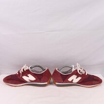 320 ニューバランス 27.0cm/New Balance エンジ ワイン 白 中古 古着 スニーカー メンズ レディース yy9028_画像6