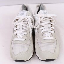 574 ニューバランス 25.0cm/new balance ライトグレー 灰色 白 中古 古着 スニーカー メンズ yy9030_画像3