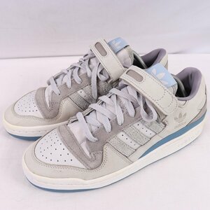 FORUM 84 LOW 26.5cm/adidas フォーラム 84 ロー アディダス スニーカー グレー 灰色 白 青 中古 古着 メンズ ad5145