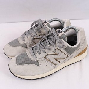 996 ニューバランス 26.5cm/new balance グレー 灰色 金 中古 古着 スニーカー メンズ yy9131