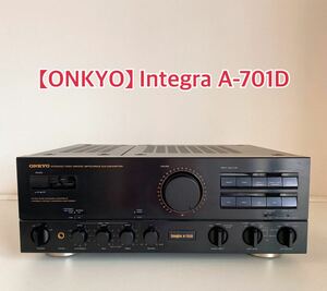 [ONKYO] Onkyo Integra A-701D стерео основной предусилитель чёрный сделано в Японии STEREO AMPLIFIER электризация проверка settled б/у текущее состояние товар A23