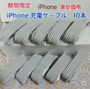 10個セット ライトニングケーブル iPhone 充電器 ケーブル コード