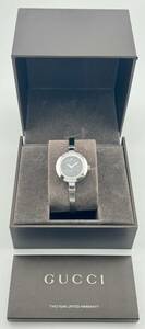 [ Gucci 1 иен ~] [GUCCI] 105 YA105511 G Circle 1P diamond цветок наручные часы кварц неподвижный женский H9213