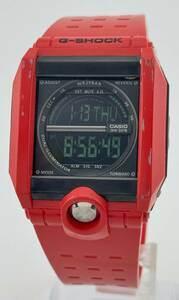 「カシオ　1円～」　「CASIO」　G-8100　ジーショック　レッド　デジタル　腕時計　クォーツ　稼働　メンズ　L8970