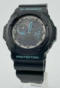 「カシオ　1円～」　「CASIO」　GA-300BA　ジーショック　ブラック　腕時計　クォーツ　不動　メンズ　U9039