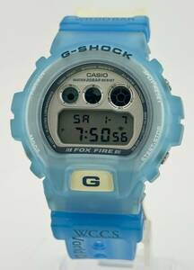 「カシオ　1円～」　「CASIO」　DW-6900　ジーショック　デジタル　ブルー　腕時計　クォーツ　稼働　メンズ　U9008