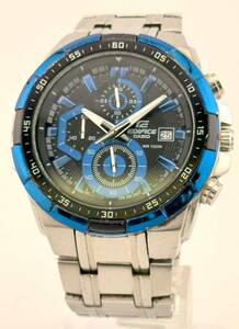 [ Casio 1 jpy ~] *CASIO* EFR-539 Eddie fes chronograph wristwatch quartz operation men's A8886