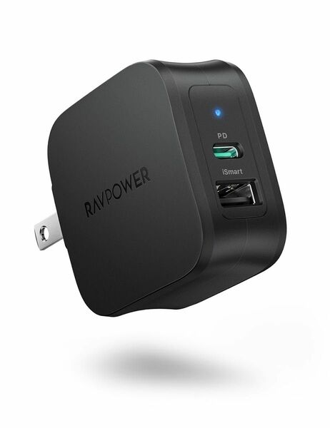 RAVPOWER 充電器 RP-PC144 ブラック 【30W/USB A,C/2ポート】