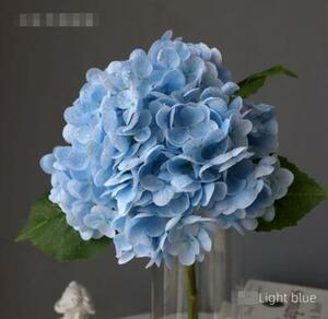 * hand made * purple . flower 1 pcs * light blue * high class artificial flower * height approximately 52cm* art flower *