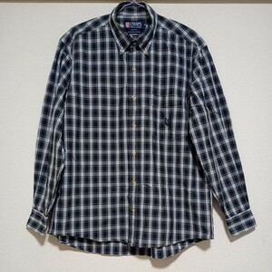 CHAPS　RALPH LAUREN　　　　タータンチェックデザインEXTRAFINE COTTON長袖ボタンダウンシャツ　　Ｍ　　マルチカラー