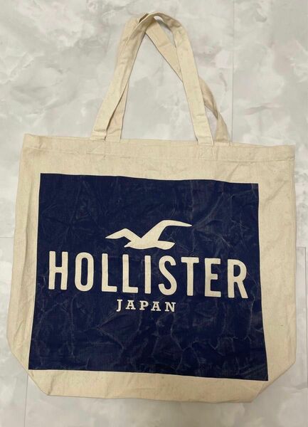 Hollister ホリスター　バック　アバクロ姉妹ブランド　トートバッグ　大 エコバッグ　薄手