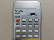 【 DENON デノン リモコン RC-862 】_画像2