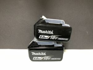 2 шт Makita рабочий товар Makita оригинальный Li-ion аккумулятор BL1860B 6.0Ah 18V снег Mark снег печать удар # BL1860 BL1460 96 поиск слово прекрасный товар 