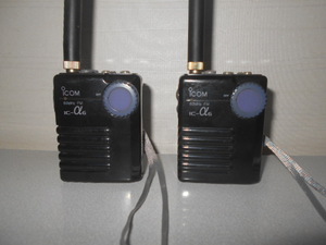 ICOM/50M Hz band,IC-α6,./ microminiature transceiver,2 pcs!50M Hz band exclusive use ANT, manual attaching!