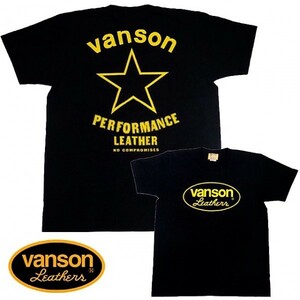 特価 VANSON バンソン 半袖Tシャツ YELLOW STAR イエロースター VSS-12/XS バイカー ハーレー アメカジ レーサー 男女兼用 小さいサイズ