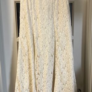 フリーサイズ ヘザー 総レース フレア スカート