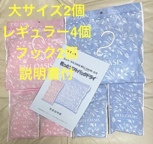 【最安】帝人 フロンティア 除湿剤 消臭 ベルオアシス 大サイズ2個 レギュラー4個 フック2個 説明書付.*新品未使用.*