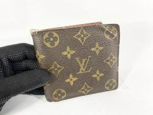 6667-2　LV　財布　モノグラム　ルイヴィトン　2つ折り財布　CA0045　中古品　使用感あり