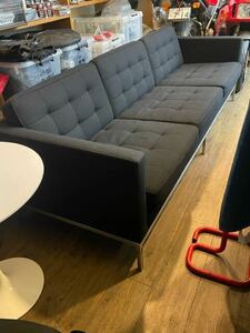 ★激レア　knoll 正規フローレンスノルソファー　コットンブラックファブリック　世界一の特等席を！