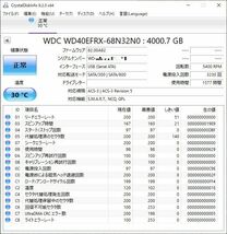 [1600時間/3300回] ウエスタンデジタル Western Digital 4TB WD40EFRX WD Red 3.5インチ SATA HDD ハードディスク 4.0TB NAS_画像4