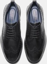 Cole Haan 29cm ビジネス スニーカー ウィングチップ オックスフォード ブラック レザー スリッポン レザー 革 ドライバー XXX265_画像7