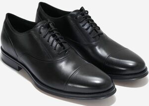 Cole Haan 25.5cm モダンクラシックス キャップトゥ オックスフォード ビジネス スニーカー ブラック レザー ローファー ブーツ XXX247