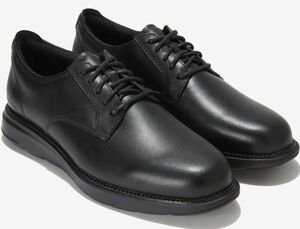 Cole Haan 29cm プレーンチップ ビジネス スニーカー 軽量 ブラック レザー GRAND OS ブローグ ローファー ブーツ XXX257