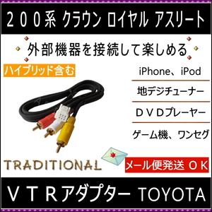 クラウンロイヤル ＶＴＲ入力コード GRS200 GRS201 GRS202 GRS203 トヨタ 外部機器接続アダプター