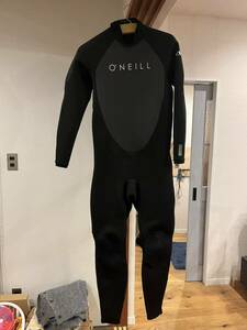【サイズLS】オニール　O'NEILL 　REACTOR II 3/2mm　フルスーツ ウェットスーツ　2023/24　BLACK　x BLACK