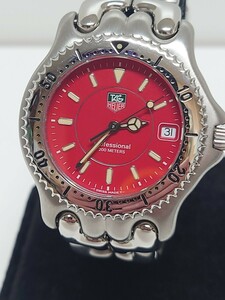  TAG Heuer used TAG HEUER Professional 200 WG1119.BA0423 red face 