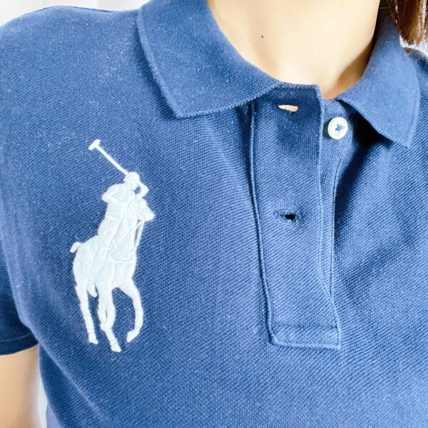 希少 Polo Ralph Lauren (ポロ・ラルフローレン) ワンポイント刺繍ビッグポニー ポロシャツ