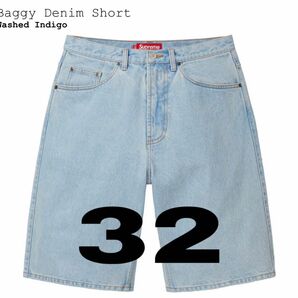 Supreme Baggy Denim Short "Washed Indigo" (24SS)