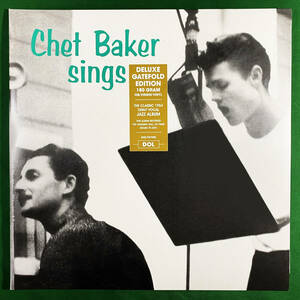 未開封　人気ジャケ　チェット・ベイカー　シングス　豪華見開きジャケ　送料500円(最安値)　Chet Baker Sings　EU盤　高音質重量盤　1LP