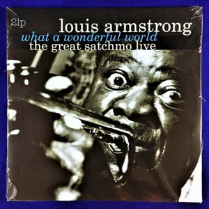 未開封　2LP　この素晴らしき世界　希少完売品/EU盤 ルイ・アームストロング/Louis Armstrong What A Wonderful World　Great Satchmo Live