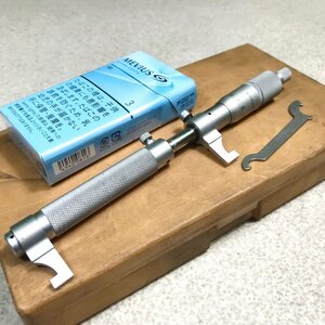  type Kiyoshi f722mitsutoyo caliper type inside side micrometer IMP-125W(145-189)# measurement range (100-125mm) eyes amount 0.01mm made in Japan precise measurement equipment case also 